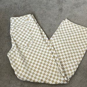 Tigermist checkered tan jeans
